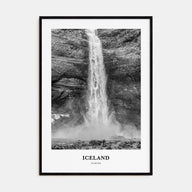 Iceland Portrait B&W No 2 Poster
