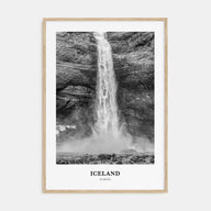 Iceland Portrait B&W No 2 Poster