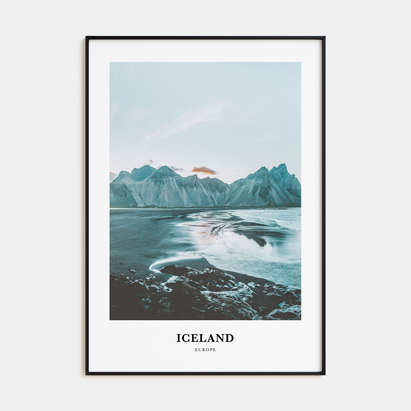 Iceland Portrait Color Poster