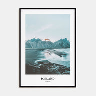 Iceland Portrait Color Poster