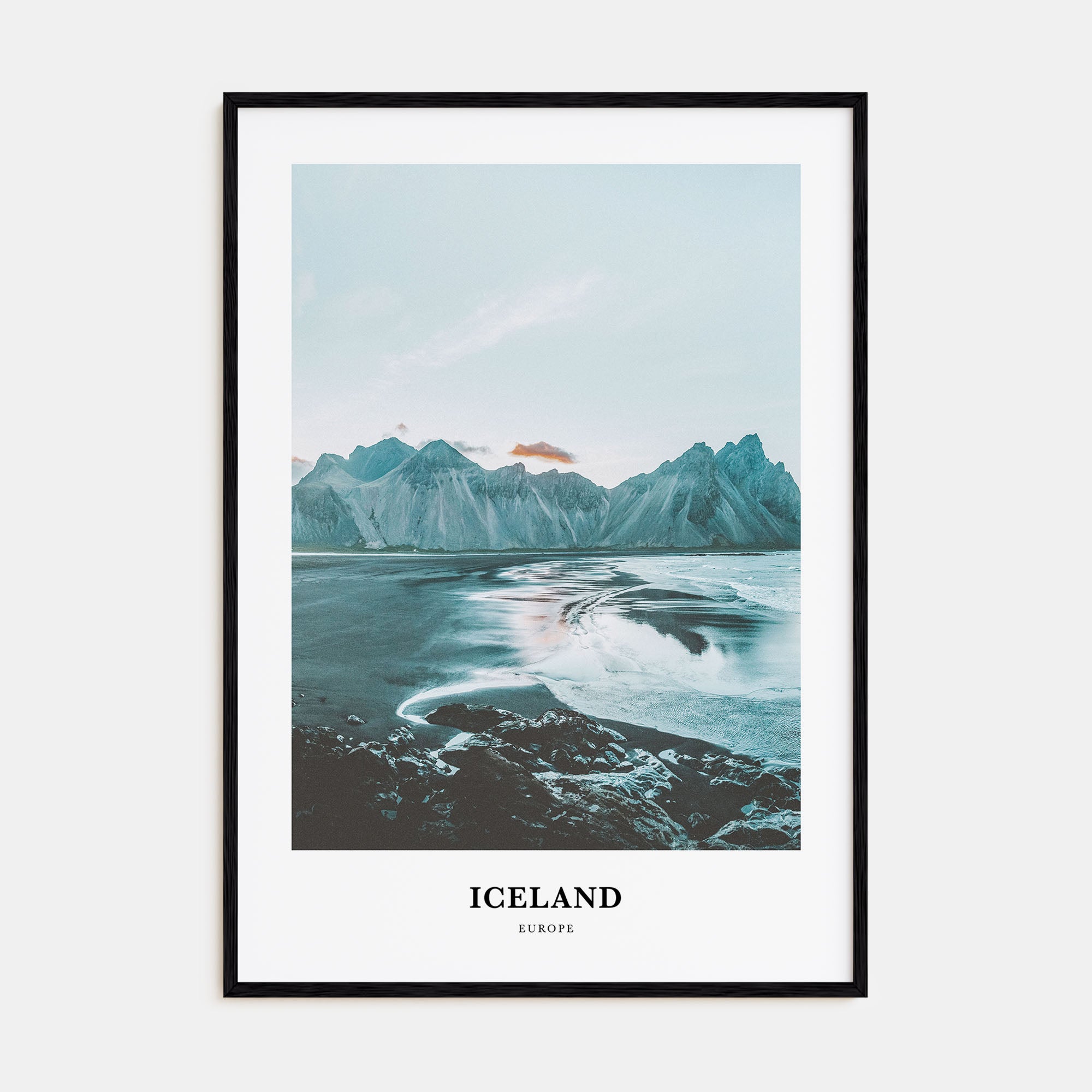Iceland Portrait Color Poster