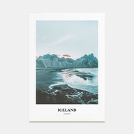 Iceland Portrait Color Poster