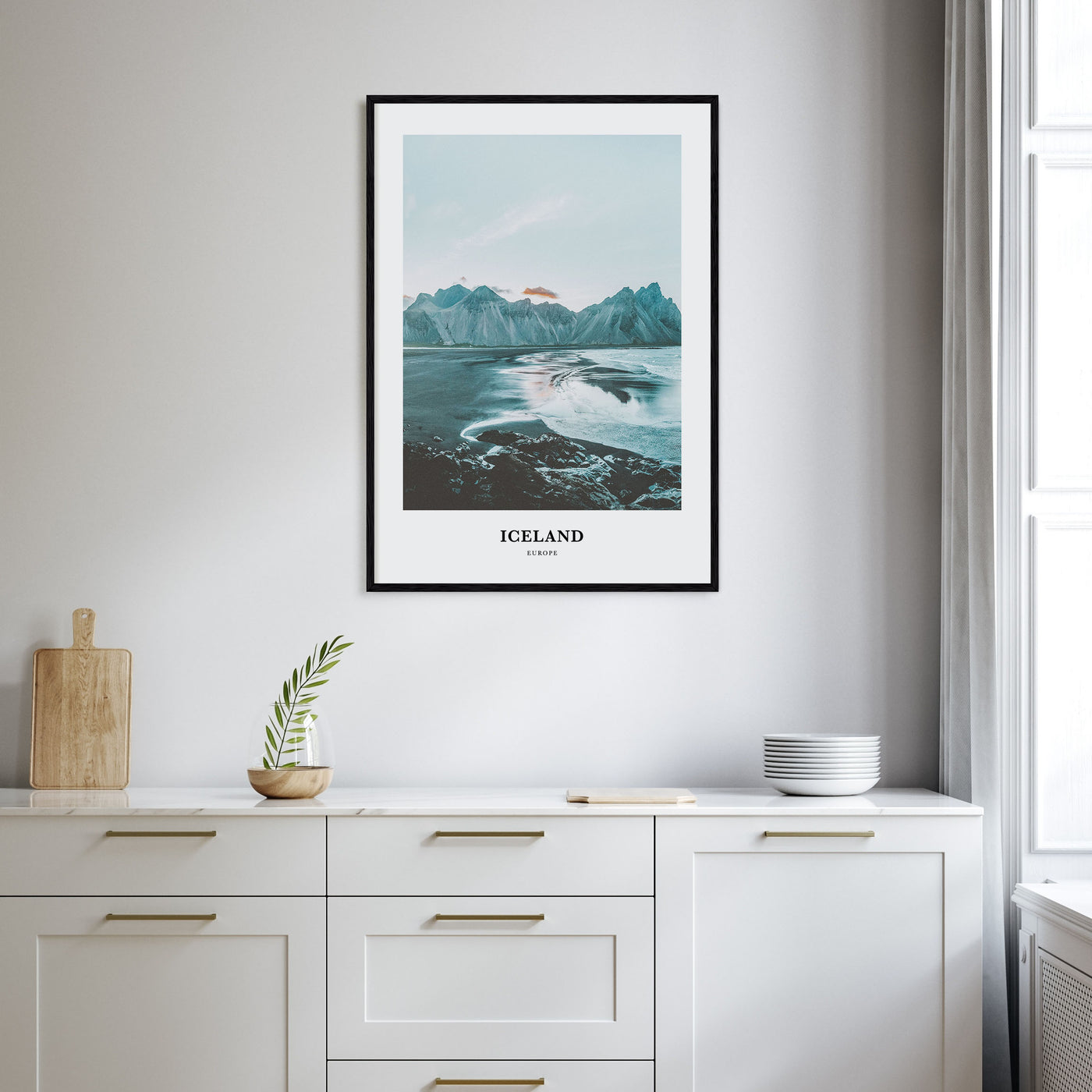 Iceland Portrait Color Poster