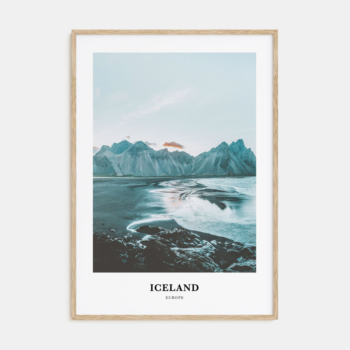 Iceland Portrait Color Poster