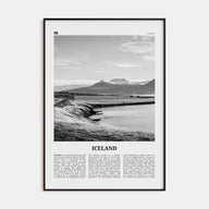 Iceland Travel B&W No 2 Poster