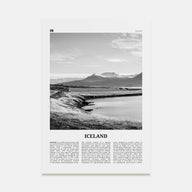 Iceland Travel B&W No 2 Poster