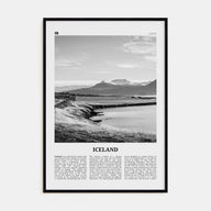 Iceland Travel B&W No 2 Poster