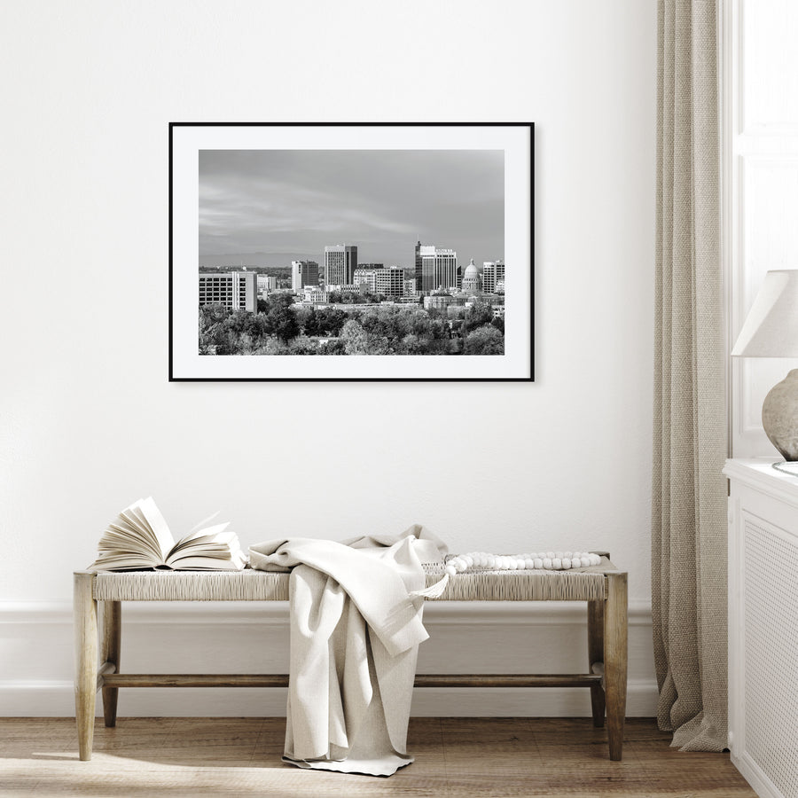Idaho Landscape B&W Poster