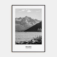 Idaho Portrait B&W No 1 Poster