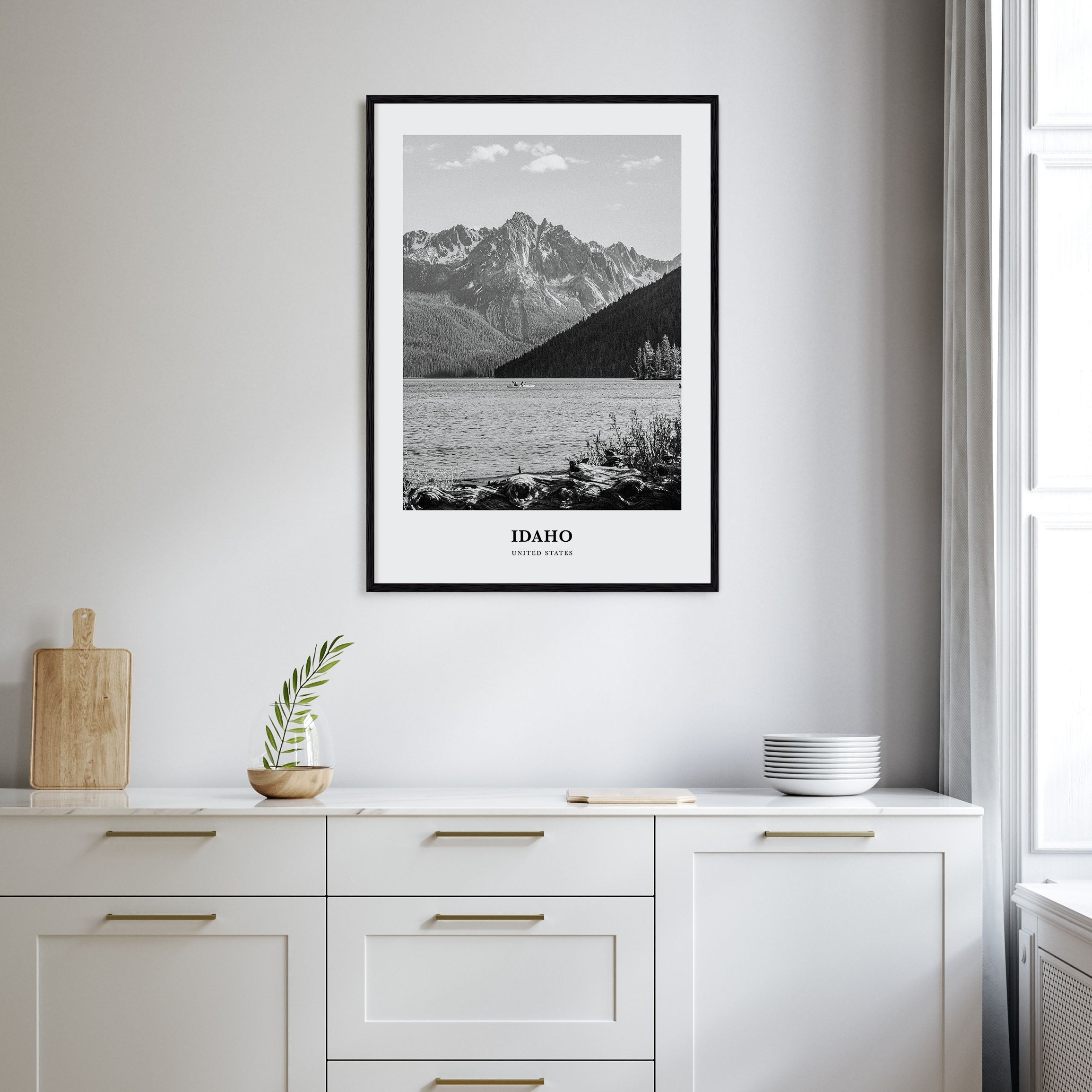 Idaho Portrait B&W No 1 Poster