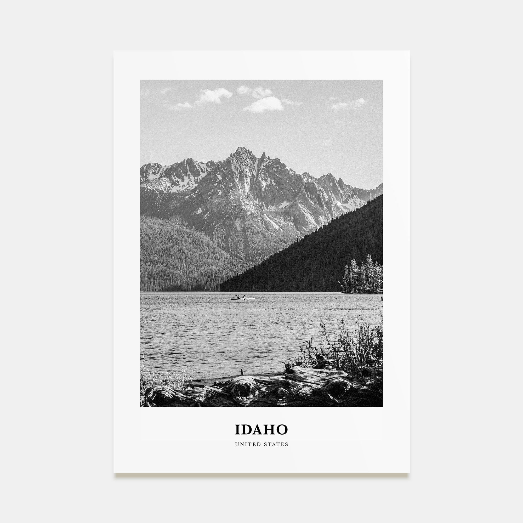 Idaho Portrait B&W No 1 Poster
