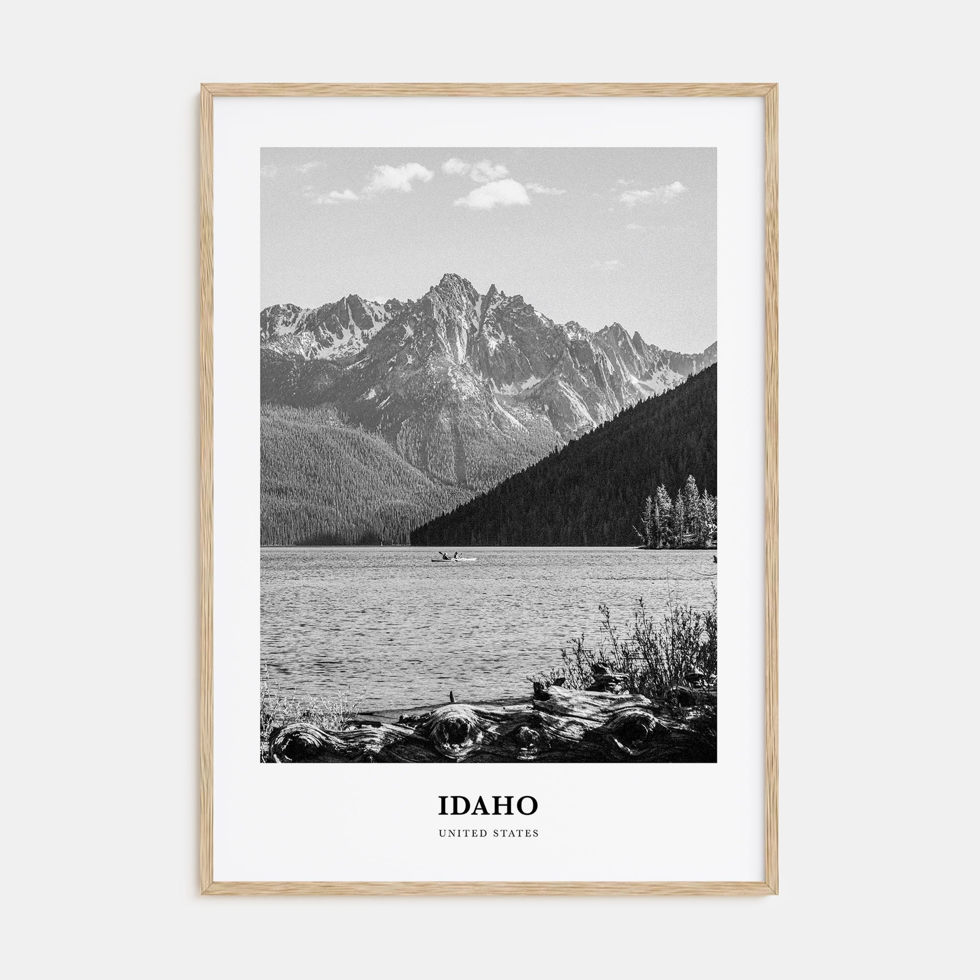 Idaho Portrait B&W No 1 Poster