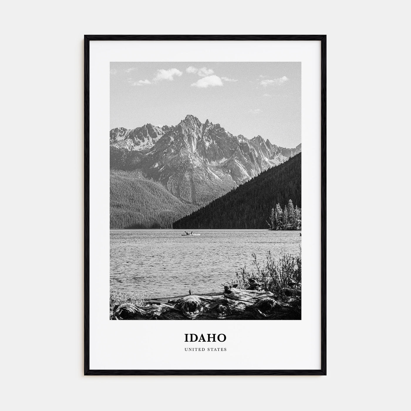Idaho Portrait B&W No 1 Poster