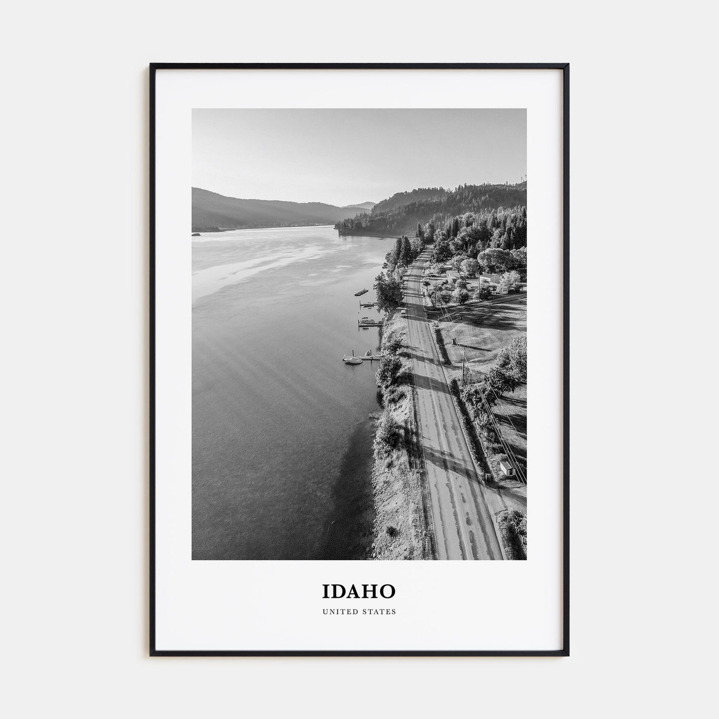 Idaho Portrait B&W No 2 Poster