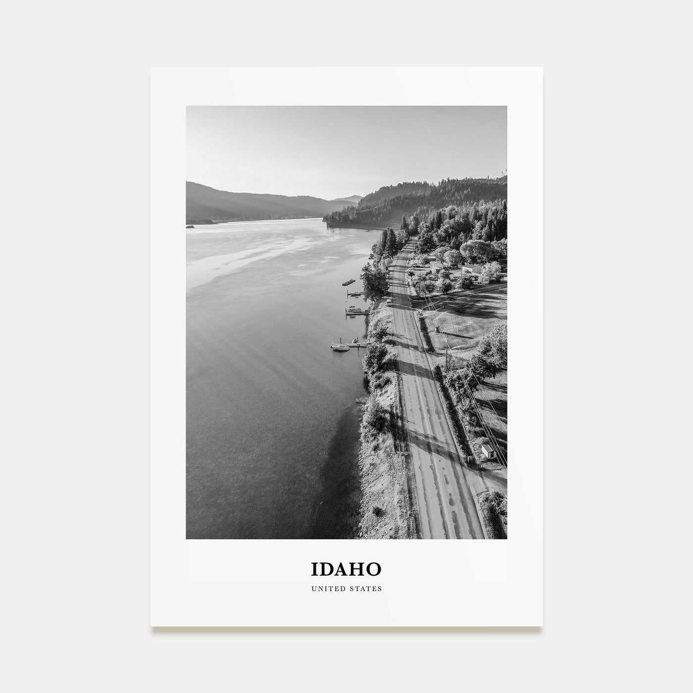 Idaho Portrait B&W No 2 Poster