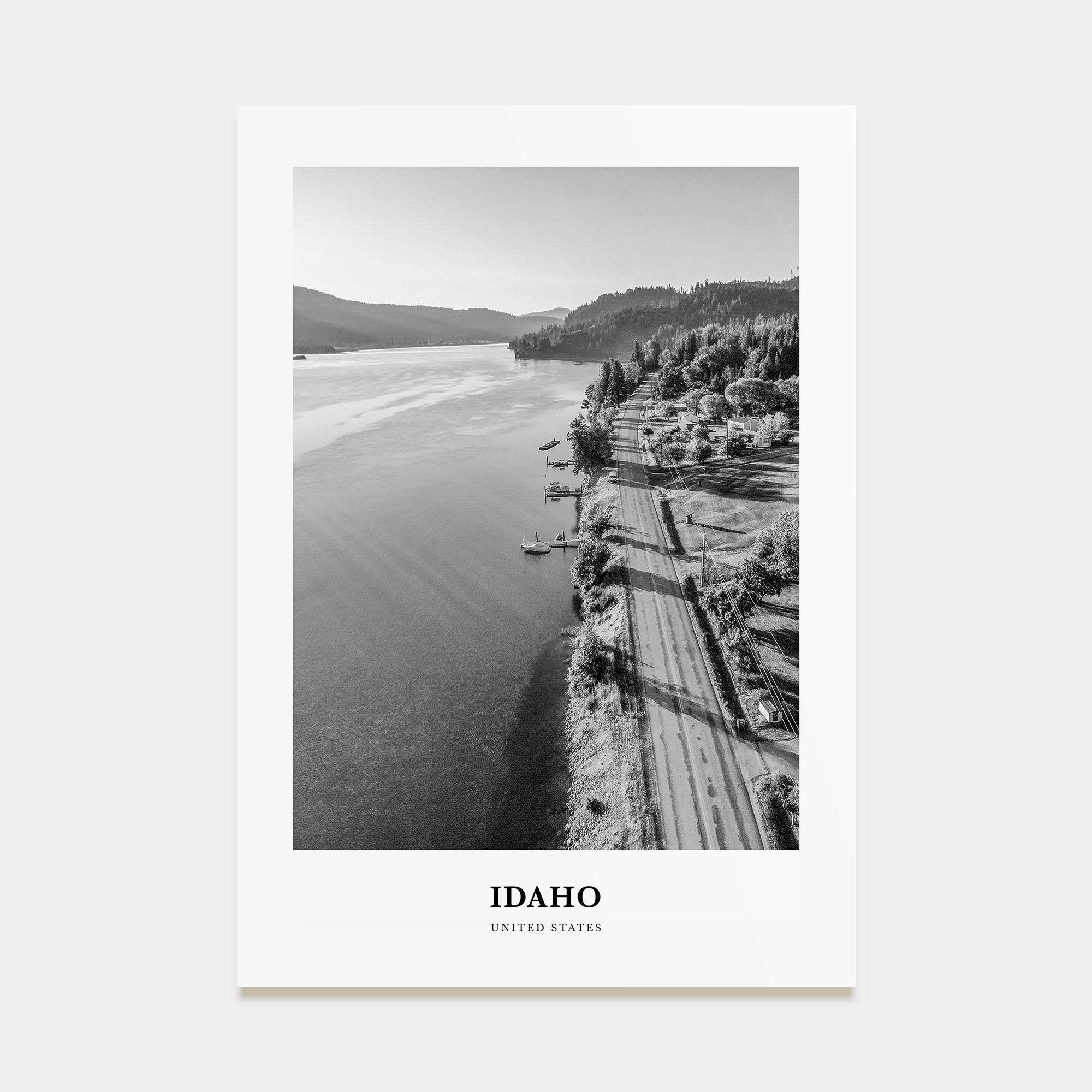 Idaho Portrait B&W No 2 Poster