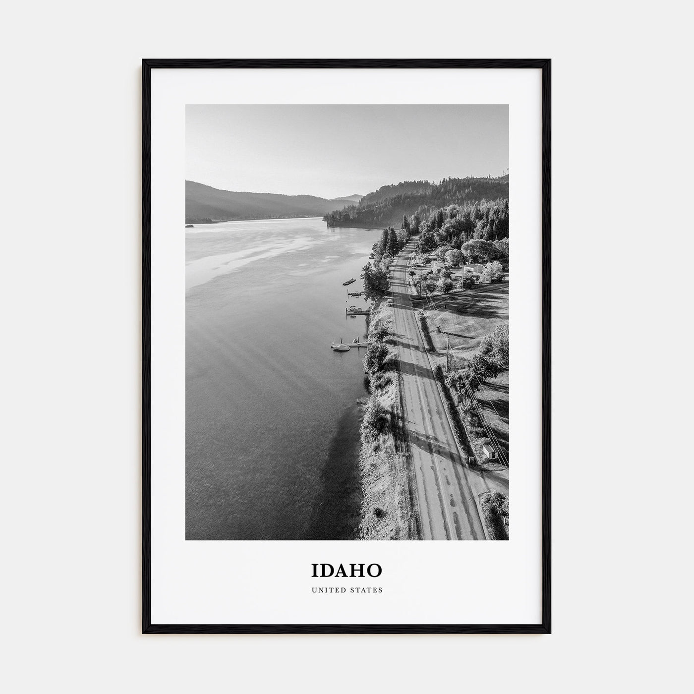 Idaho Portrait B&W No 2 Poster