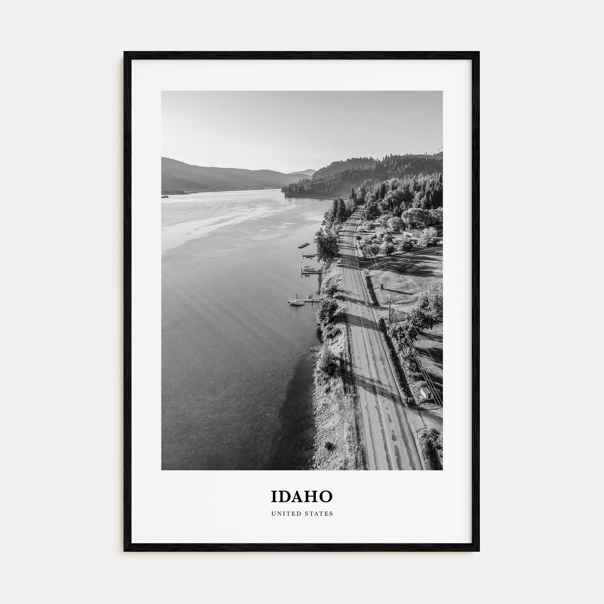 Idaho Portrait B&W No 2 Poster