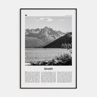 Idaho Travel B&W No 1 Poster