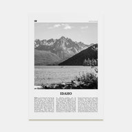 Idaho Travel B&W No 1 Poster