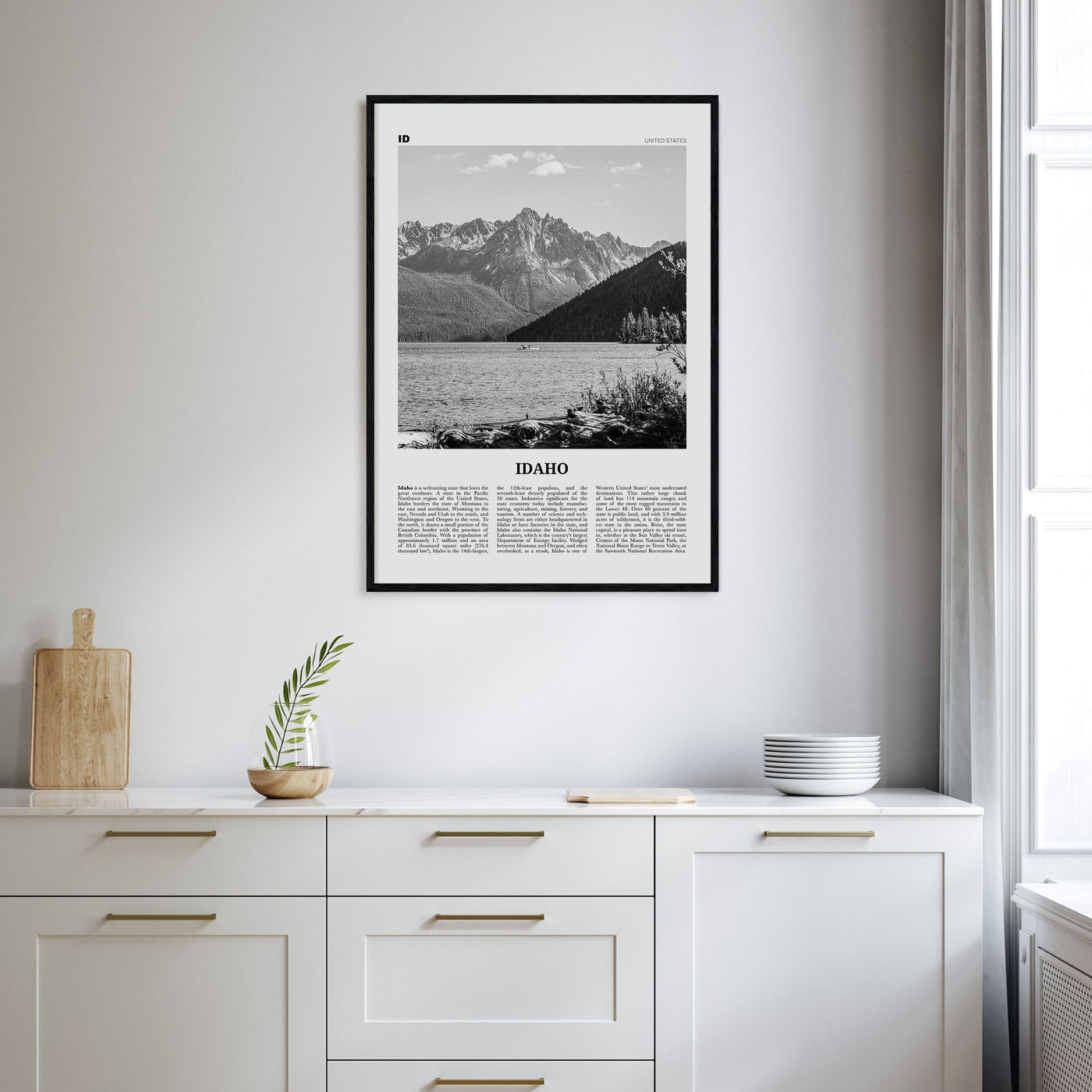 Idaho Travel B&W No 1 Poster