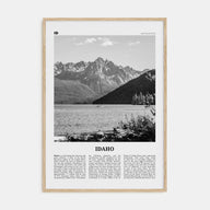 Idaho Travel B&W No 1 Poster