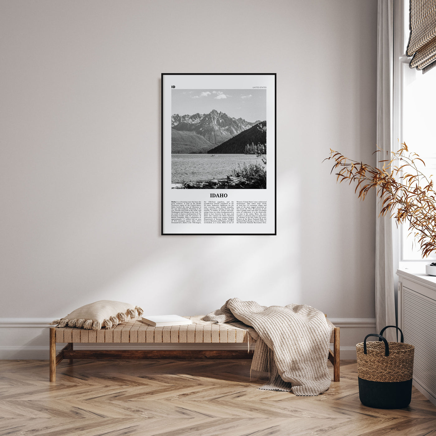Idaho Travel B&W No 1 Poster