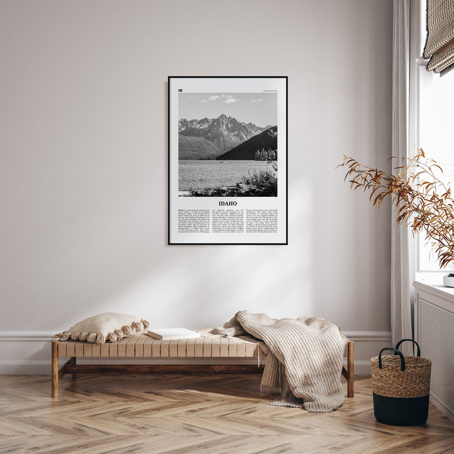 Idaho Travel B&W No 1 Poster