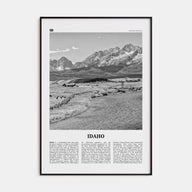 Idaho Travel B&W No 2 Poster
