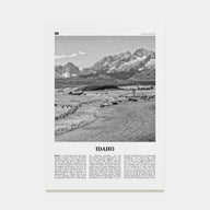 Idaho Travel B&W No 2 Poster