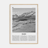 Idaho Travel B&W No 2 Poster