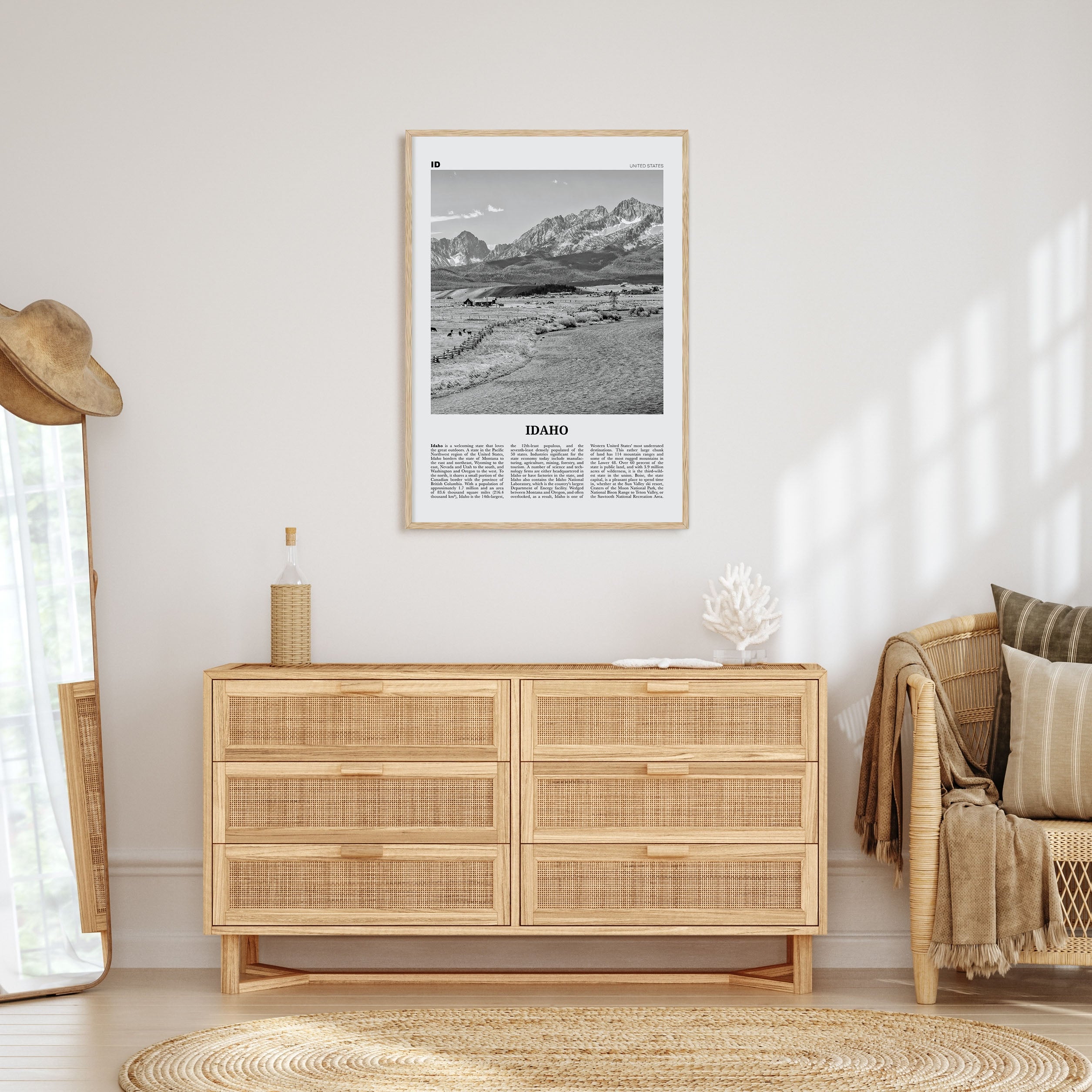 Idaho Travel B&W No 2 Poster