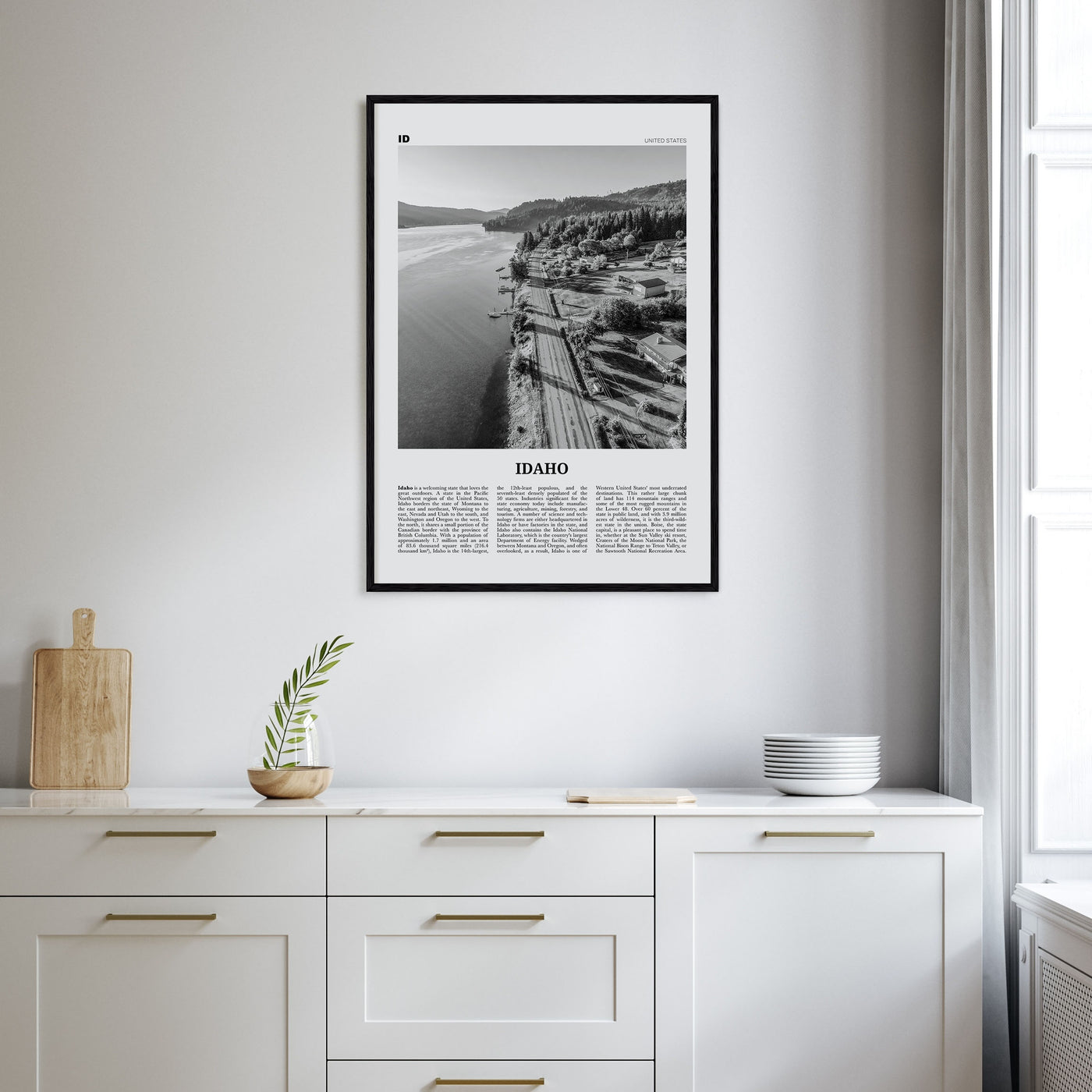 Idaho Travel B&W No 3 Poster