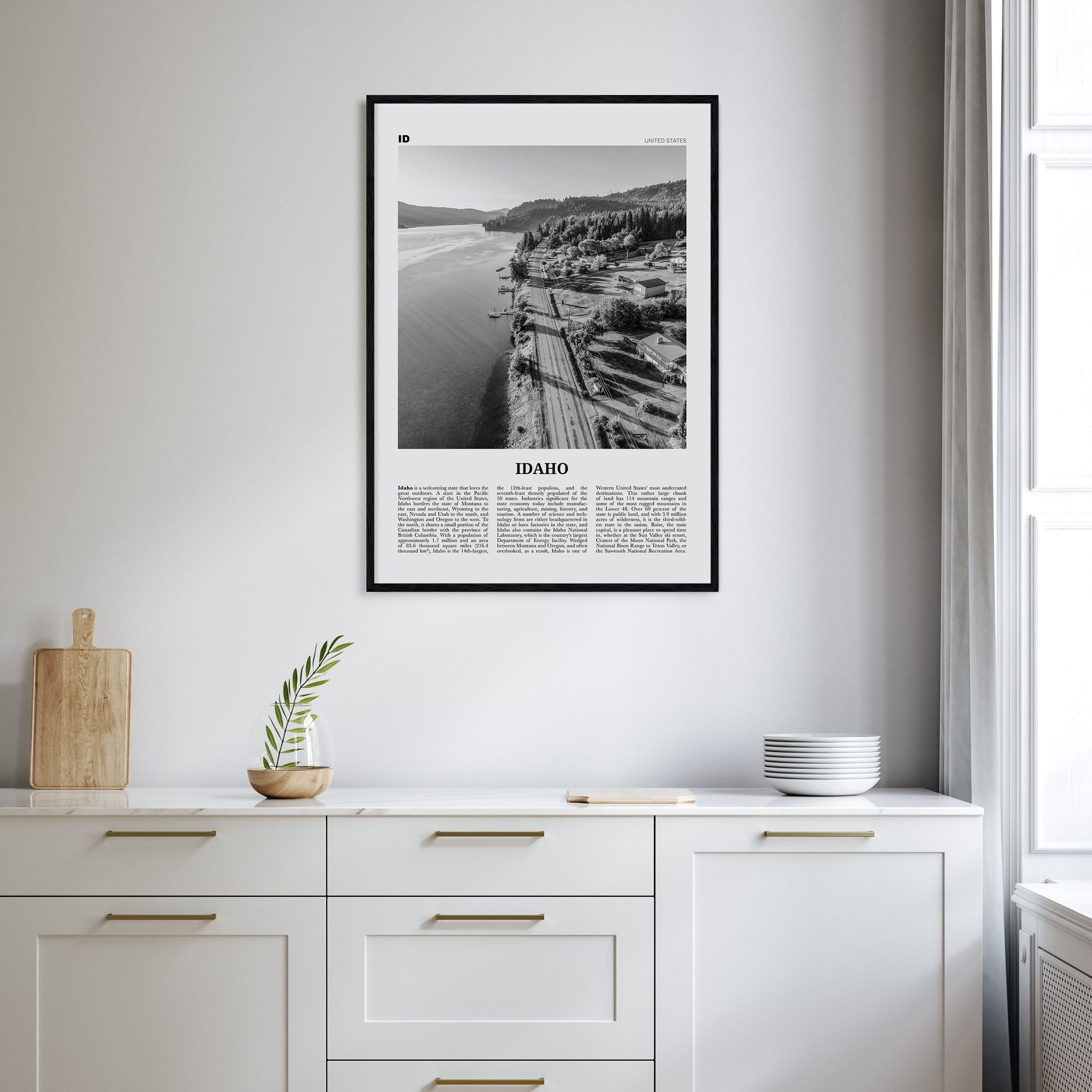 Idaho Travel B&W No 3 Poster