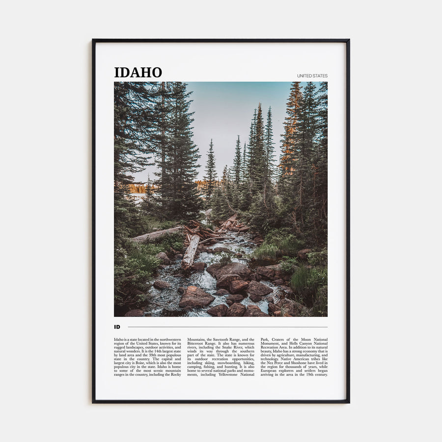 Idaho Travel Color No 1 Poster