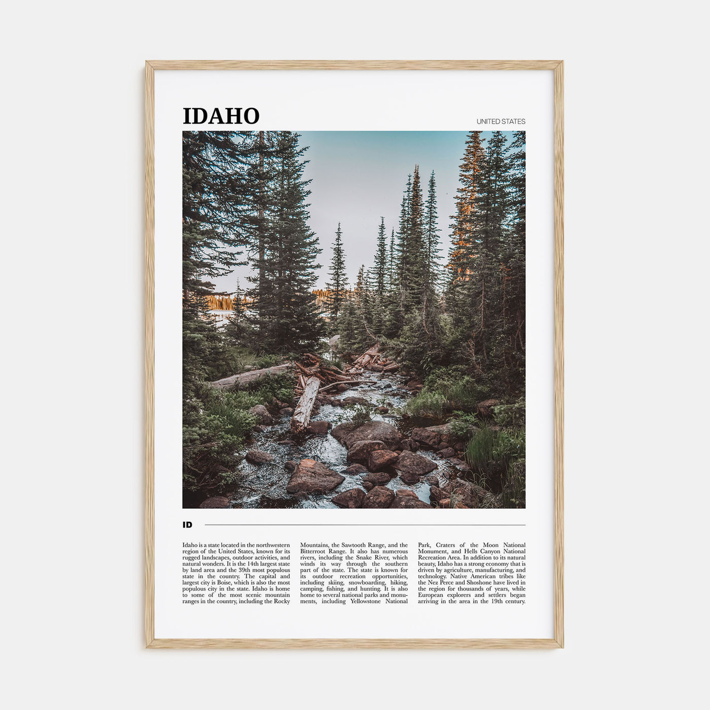 Idaho Travel Color No 1 Poster