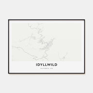 Idyllwild Map Landscape Poster