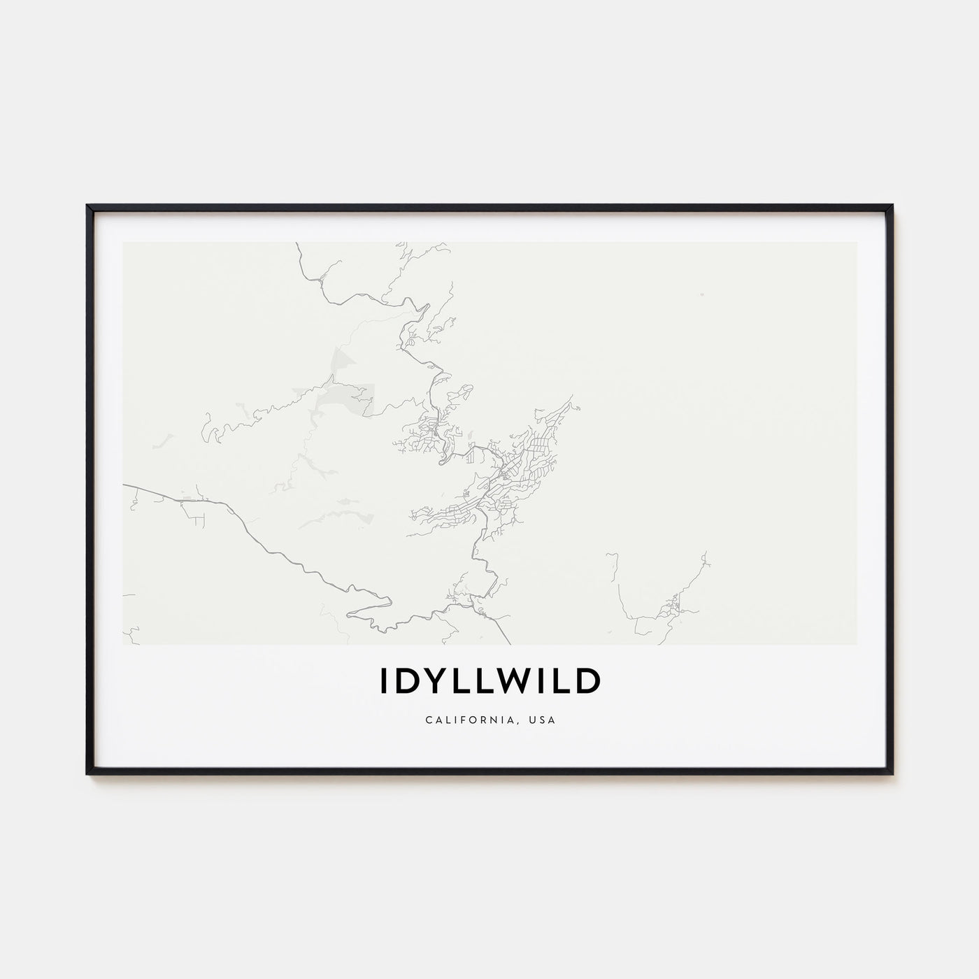 Idyllwild Map Landscape Poster
