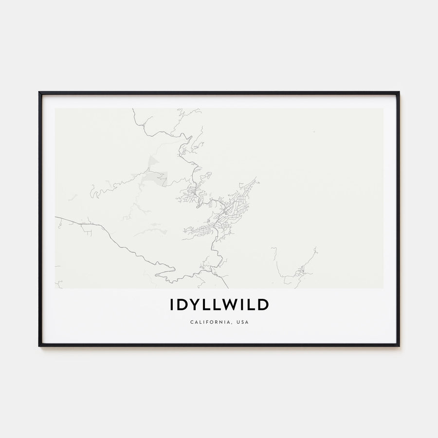 Idyllwild Map Landscape Poster