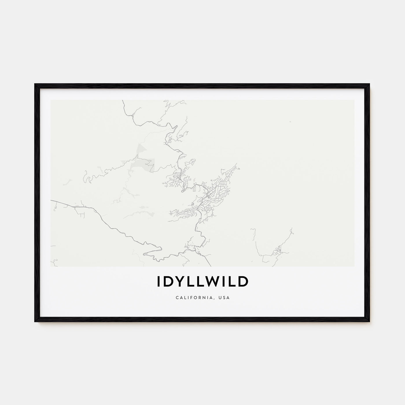 Idyllwild Map Landscape Poster