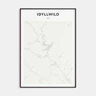 Idyllwild Map Portrait Poster