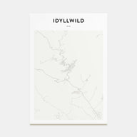 Idyllwild Map Portrait Poster