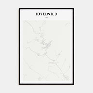 Idyllwild Map Portrait Poster