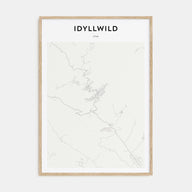 Idyllwild Map Portrait Poster