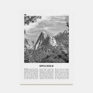 Idyllwild Travel B&W No 2 Poster