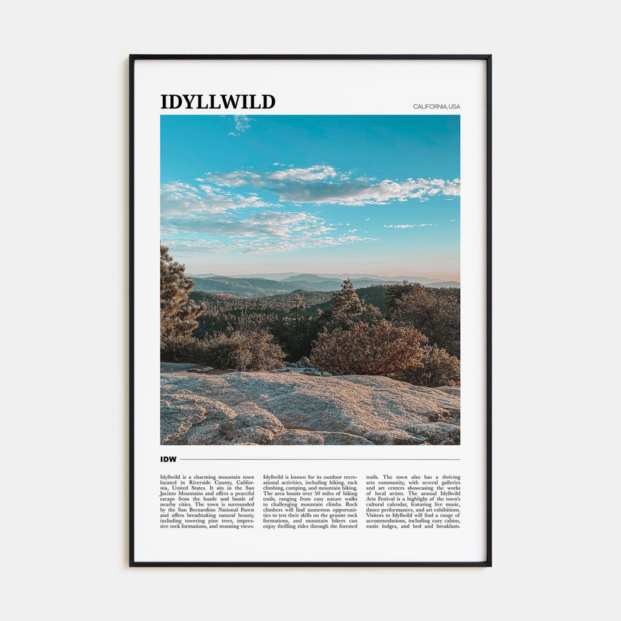 Idyllwild Travel Color Poster
