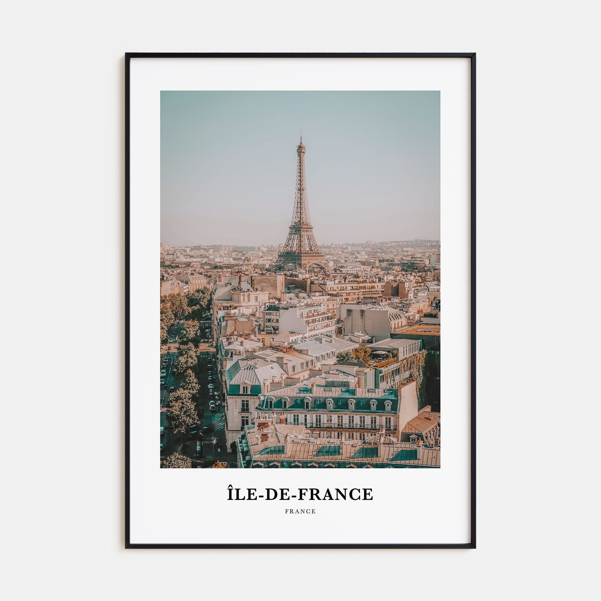 Île-de-France Portrait Color Poster