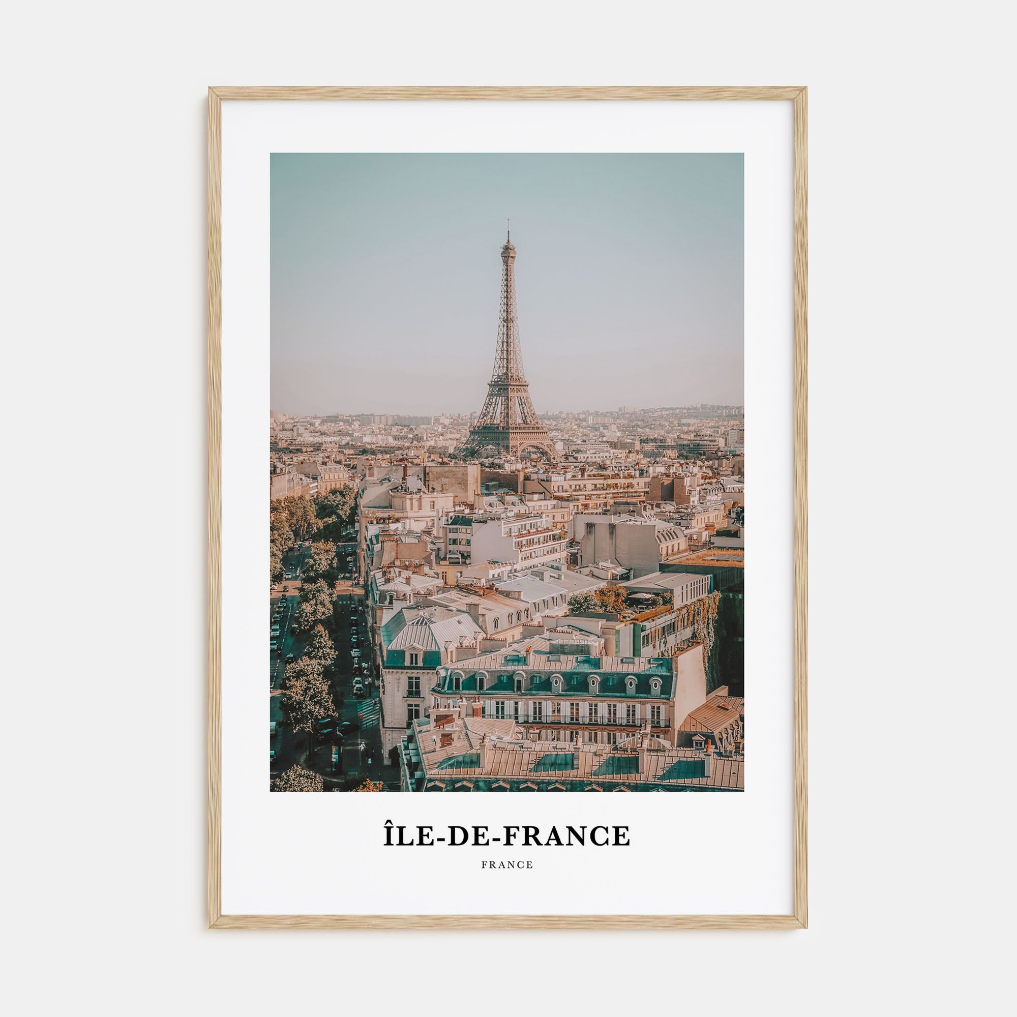 Île-de-France Portrait Color Poster