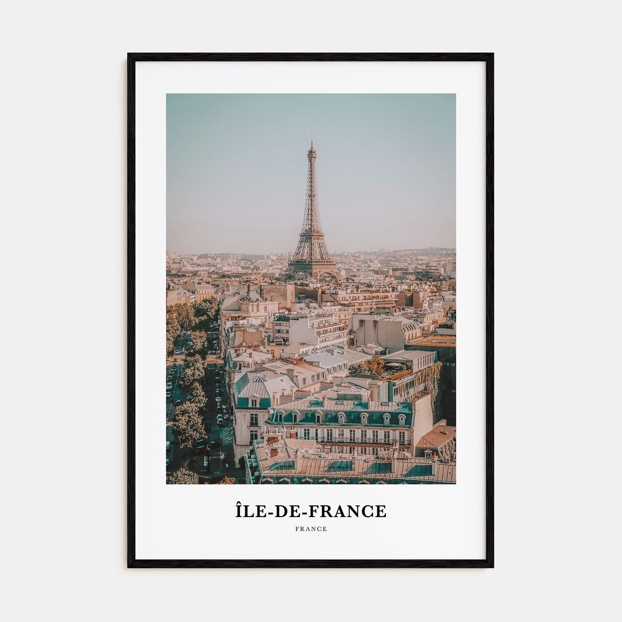Île-de-France Portrait Color Poster