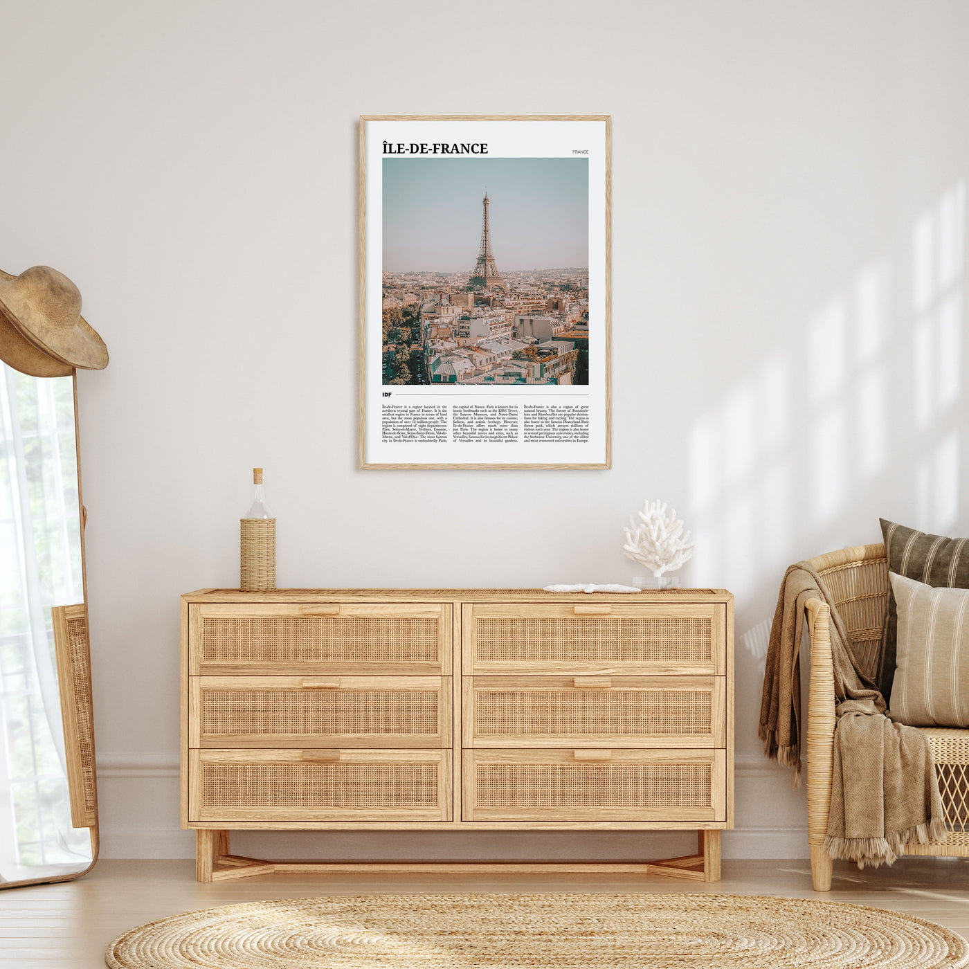 Île-de-France Travel Color Poster